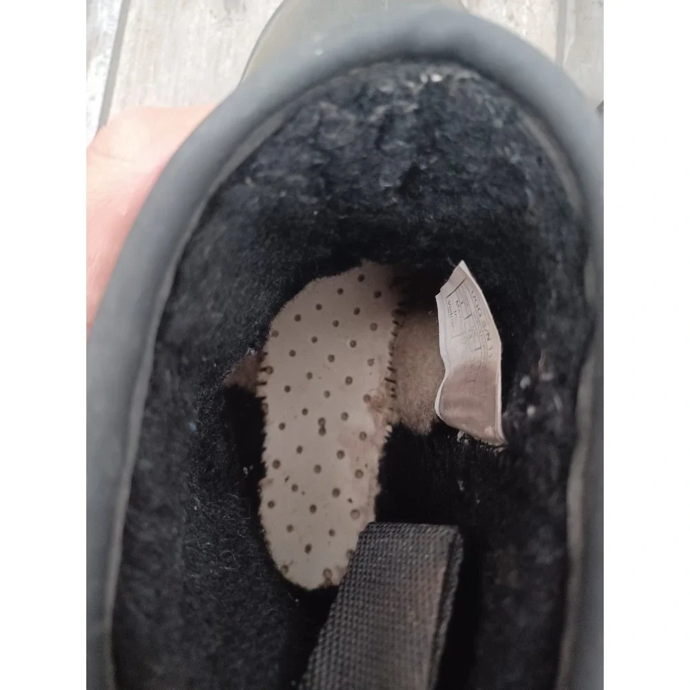 Classic Clear Mini IIWaterproof Slip On Ankle Rain Winter Black Boots Kids Sz 1